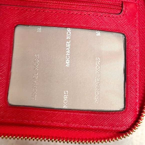 Michael Kors Red/Gold Eyelet wallet - Picture 12 of 13